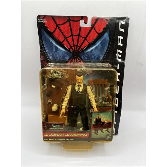 J Jonah Jameson Spider-Man 1 Movie Action Figure New 2001 Toybiz Marvel ASIS BOX - Picture 1 of 8